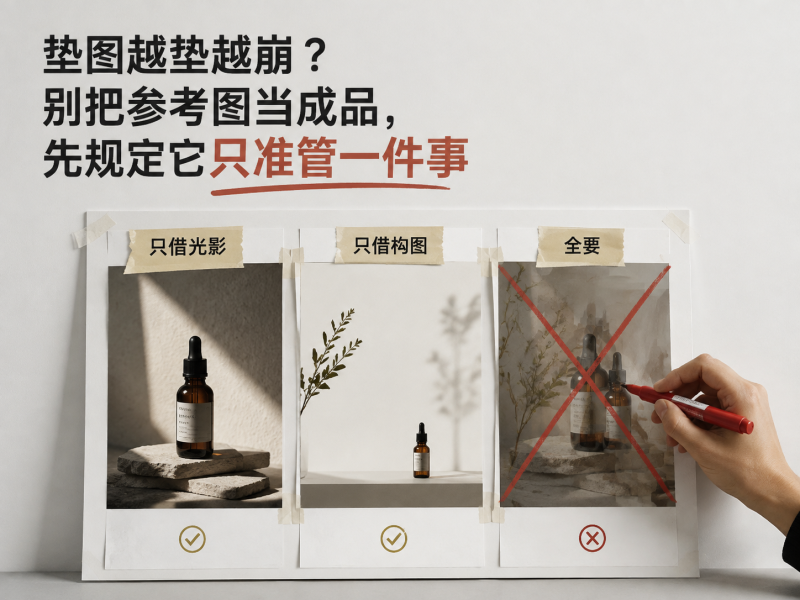 【十八】垫图越垫越崩？别把参考图当成品，先规定它只准管一件事-元界深掘