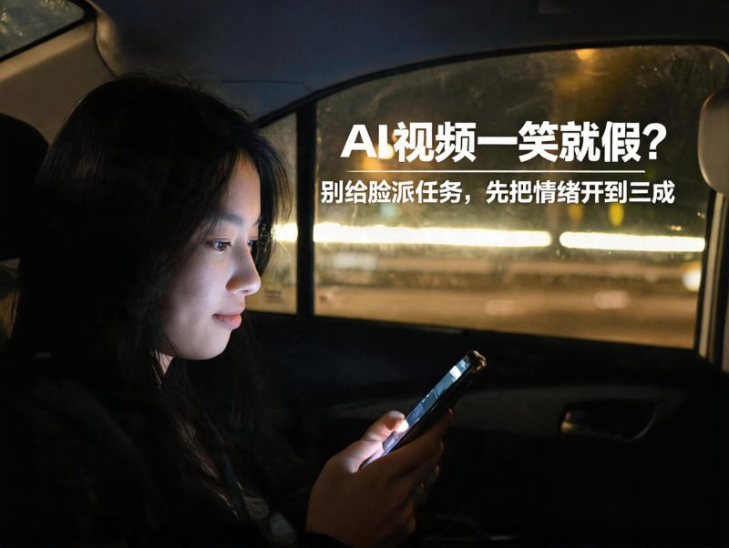 【二十八】AI 视频一笑就假？别给脸派任务，先把情绪开到三成-元界深掘
