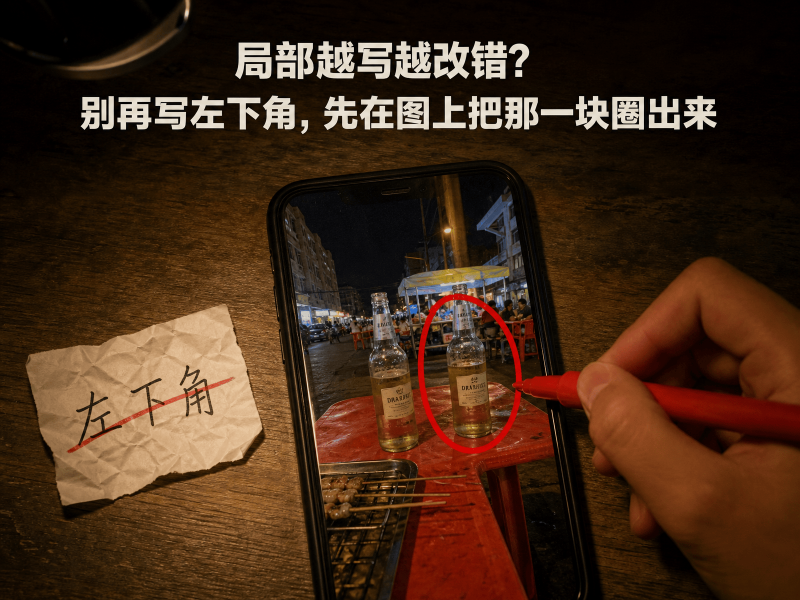 【四十二】局部越写越改错？别再写左下角，先在图上把那一块圈出来-元界深掘