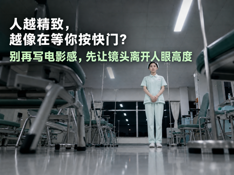 【六十一】人越精致，越像在等你按快门？别再写电影感，先让镜头离开人眼高度-元界深掘