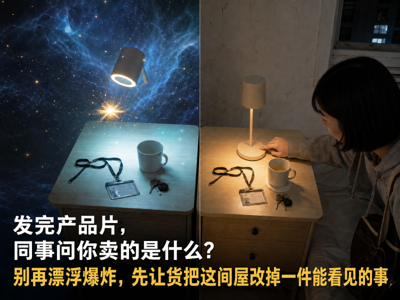 【六十七】发完产品片，同事问你卖的是什么？别再漂浮爆炸，先让货把这间屋改掉一件能看见的事-元界深掘