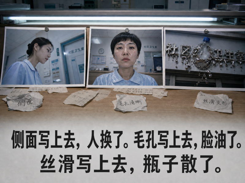 【六十八】侧面写上去，人换了。毛孔写上去，脸油了。丝滑写上去，瓶子散了-元界深掘